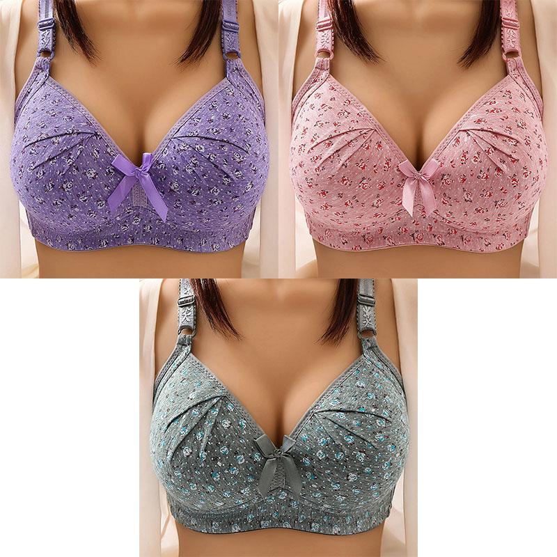 2025 NEW PLUS SIZE BRA WOMEN UNDERWEAR WIRE FREE COMFORT SOFT THIN BREATHABLE