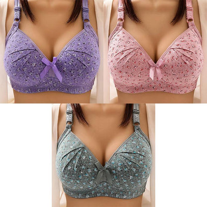 2025 NEW PLUS SIZE BRA WOMEN UNDERWEAR WIRE FREE COMFORT SOFT THIN BREATHABLE