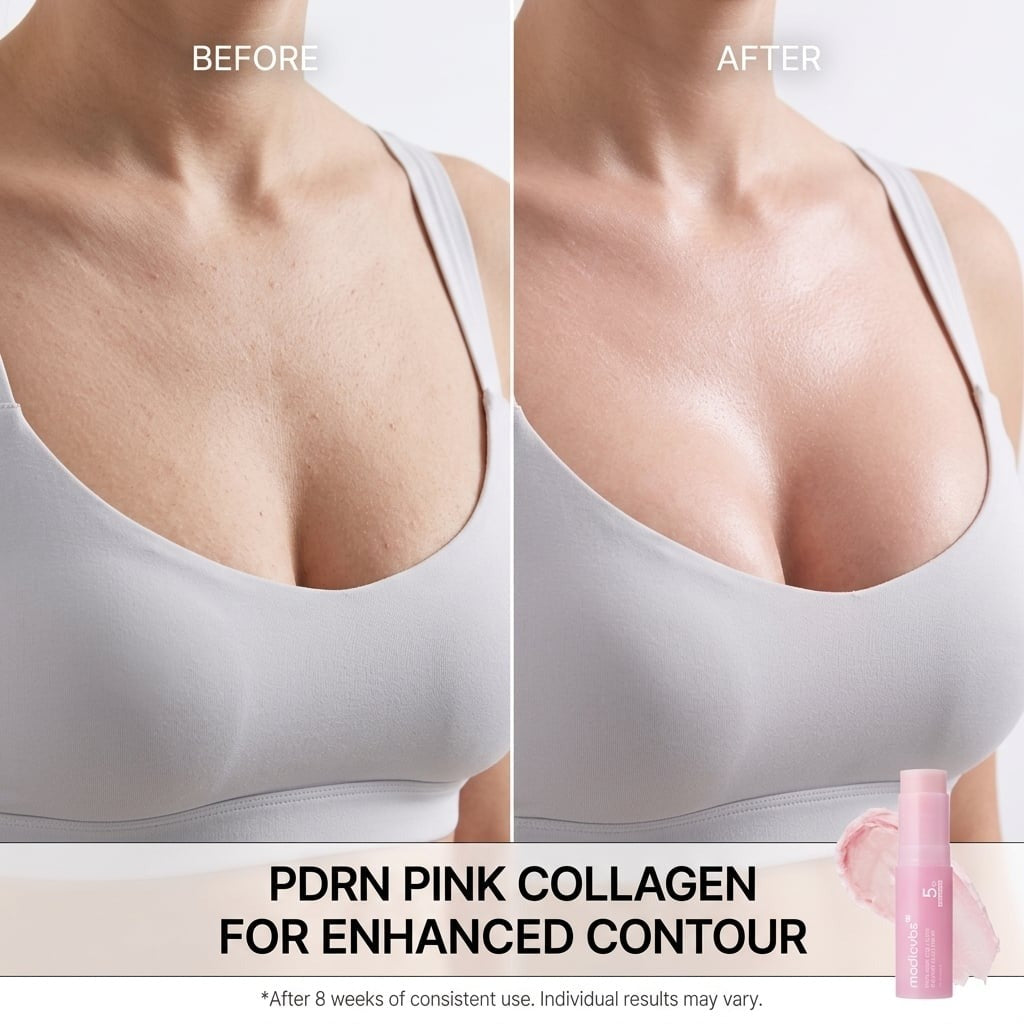 💗 Developed in Korea | Anti-Aging | Moisturizes &amp; Smooths Skin | Plumps Lips, Bust, &amp; Hips | Improves Dark Spots | Firms Skin | Pink Collagen Multi-Effect Plumping Serum Stick