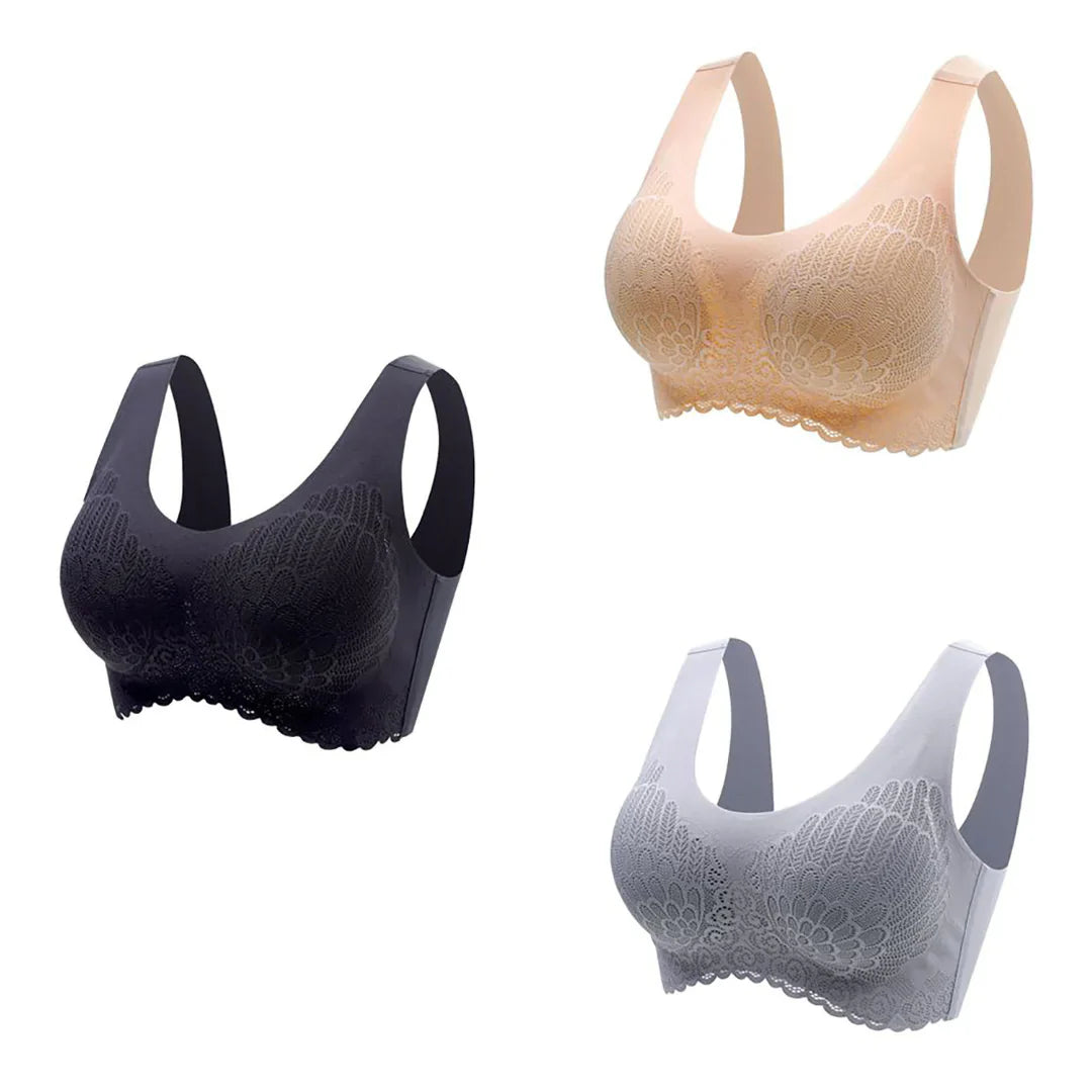 Latex 4.0 Graceful Anti saggy Breathable Lace Bra
