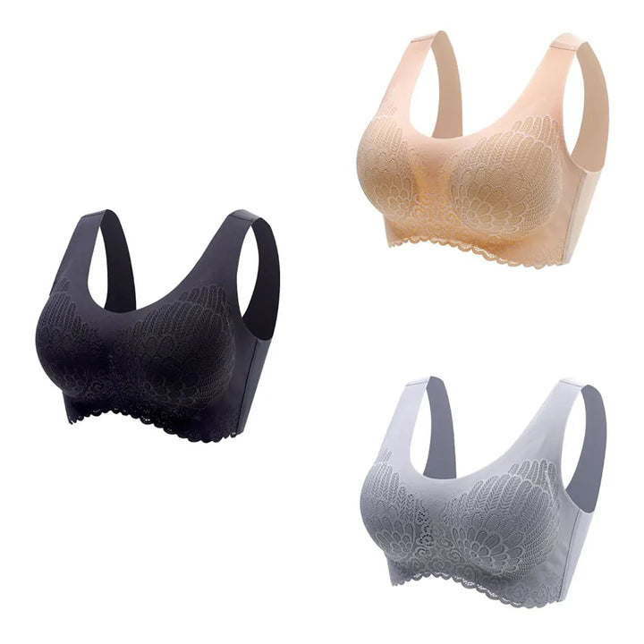 Latex 4.0 Graceful Anti saggy Breathable Lace Bra