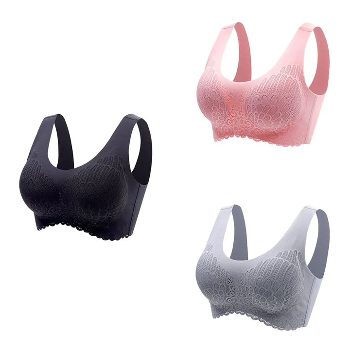 Latex 4.0 Graceful Anti saggy Breathable Lace Bra