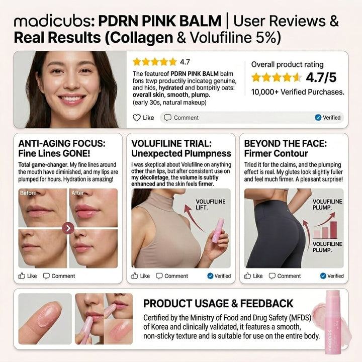💗 Developed in Korea | Anti-Aging | Moisturizes &amp; Smooths Skin | Plumps Lips, Bust, &amp; Hips | Improves Dark Spots | Firms Skin | Pink Collagen Multi-Effect Plumping Serum Stick