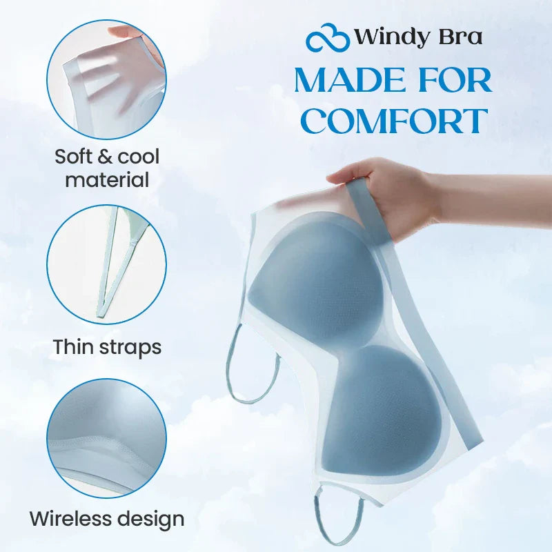 Summer seamless ultra thin plus size ice silk comfort bra