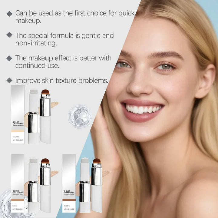 💥NEW &amp; Upgraded💥 The most popular cosmetics at present-Korean Color-Changing Foundation Stick2.0