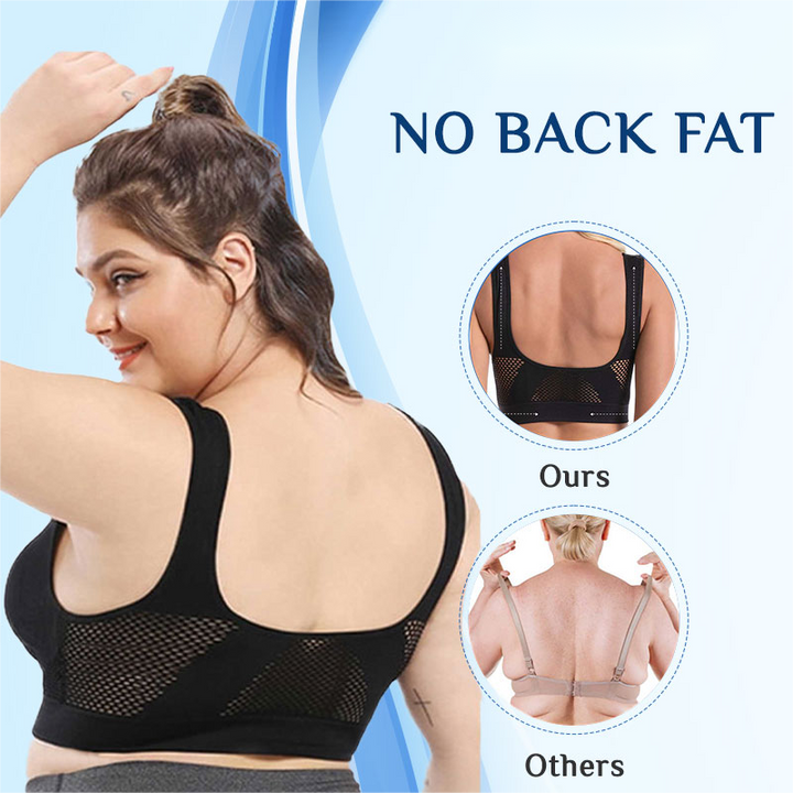 Plus size Comfort Extra-Elastic Breathable Sport Bra (From S to 8XL)