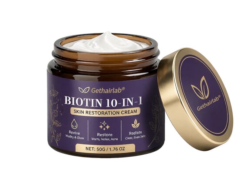 Made and Shipped from USA ✨Gethairlab® Biotin 10-in-1 Skin Restoration Cream 🍀
