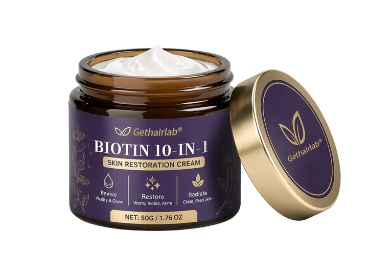 Made and Shipped from USA ✨Gethairlab® Biotin 10-in-1 Skin Restoration Cream 🍀