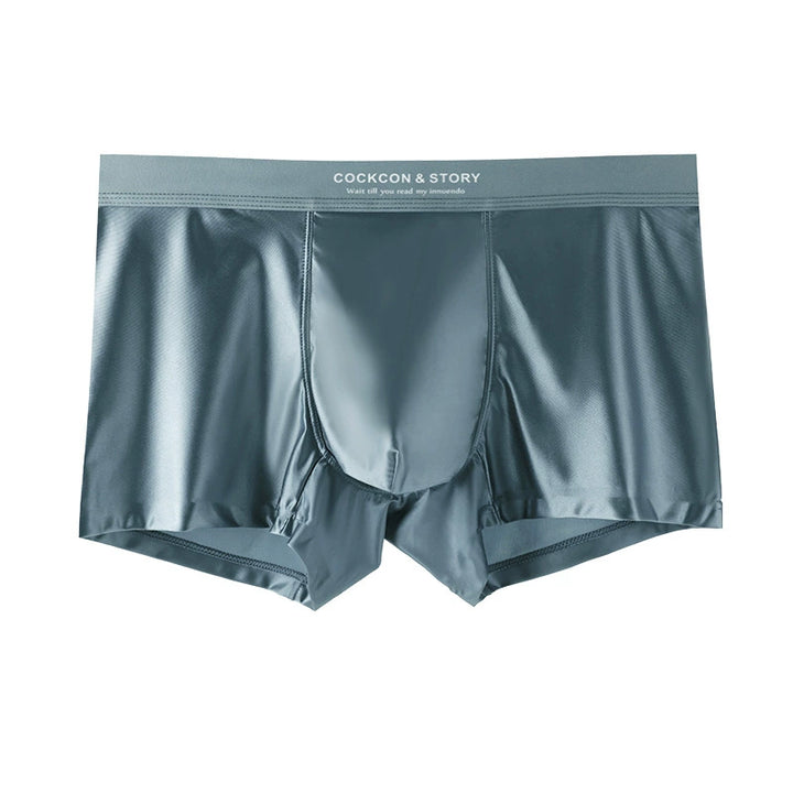 HOT SALE FOR 3 PCS MENS BRIEFS SATIN ICE SILK