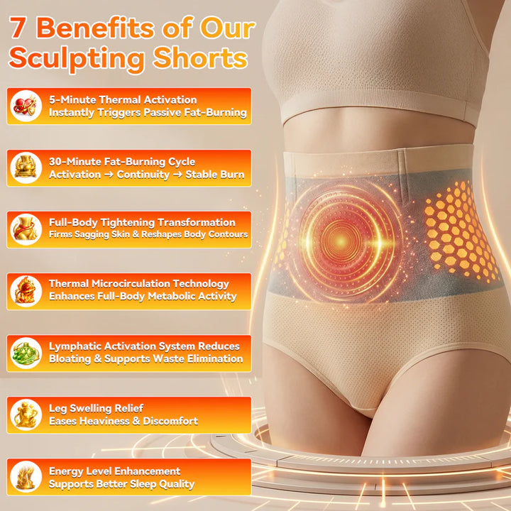🎖️Official Brand Store |Slimoly®🐉✨2026 Moringa &amp; Berberine 4-in-1 Micro-Particle Sculpting &amp; Fat-Burn Shorts.