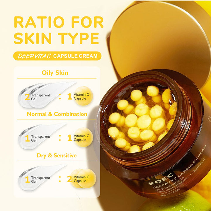 Vitamin C Filled Capsule Cream