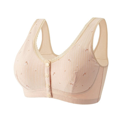 Design for Senior Front Closure Cotton Bra
