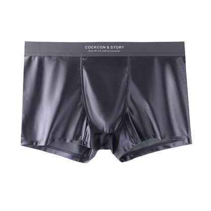 HOT SALE FOR 3 PCS MENS BRIEFS SATIN ICE SILK