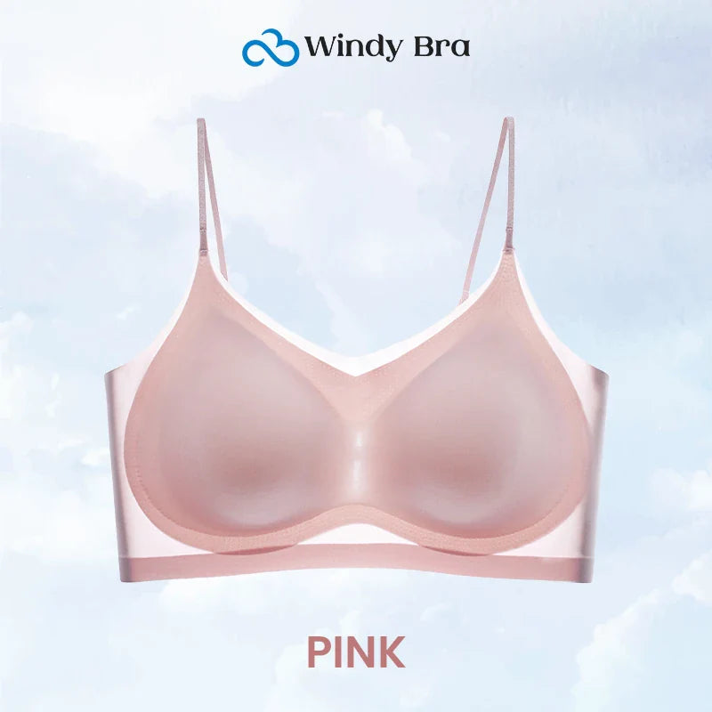 Summer seamless ultra thin plus size ice silk comfort bra
