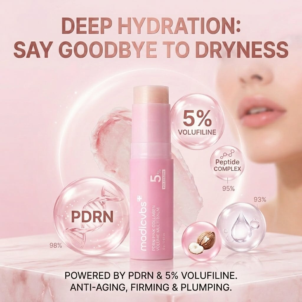 💗 Developed in Korea | Anti-Aging | Moisturizes &amp; Smooths Skin | Plumps Lips, Bust, &amp; Hips | Improves Dark Spots | Firms Skin | Pink Collagen Multi-Effect Plumping Serum Stick