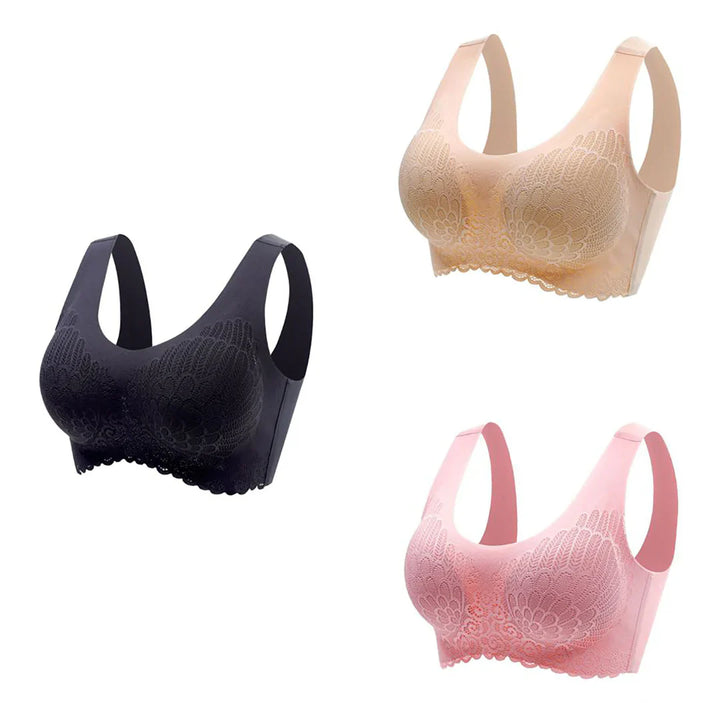 Latex 4.0 Graceful Anti saggy Breathable Lace Bra