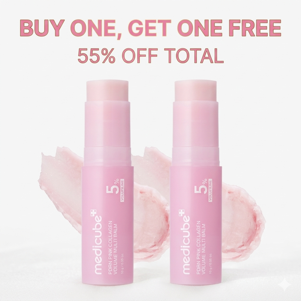 💗 Developed in Korea | Anti-Aging | Moisturizes &amp; Smooths Skin | Plumps Lips, Bust, &amp; Hips | Improves Dark Spots | Firms Skin | Pink Collagen Multi-Effect Plumping Serum Stick